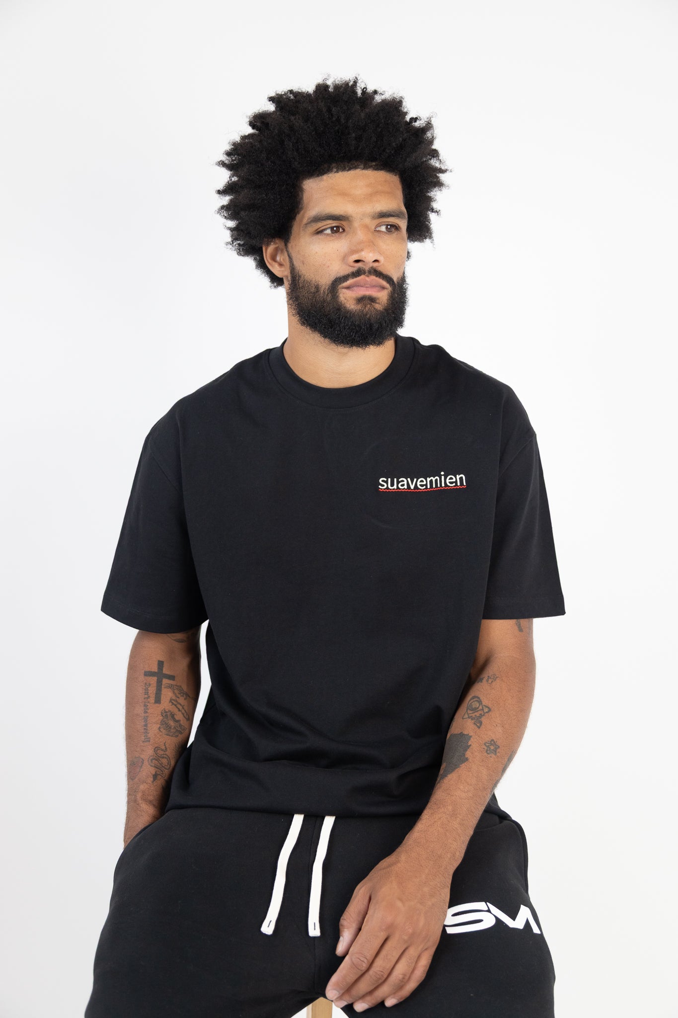 Suavemien Black/Beige T-Shirt