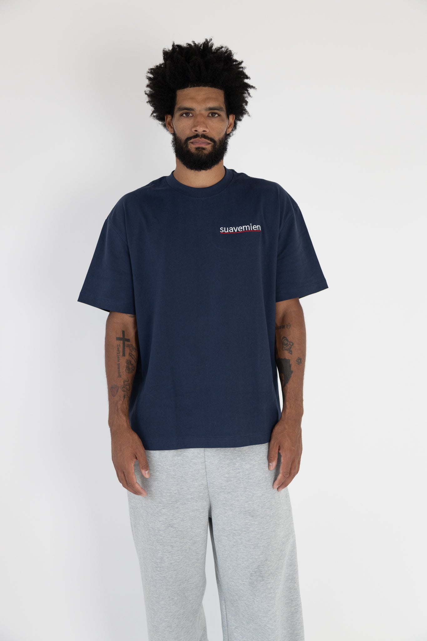 Suavemien Navy/White T-Shirt