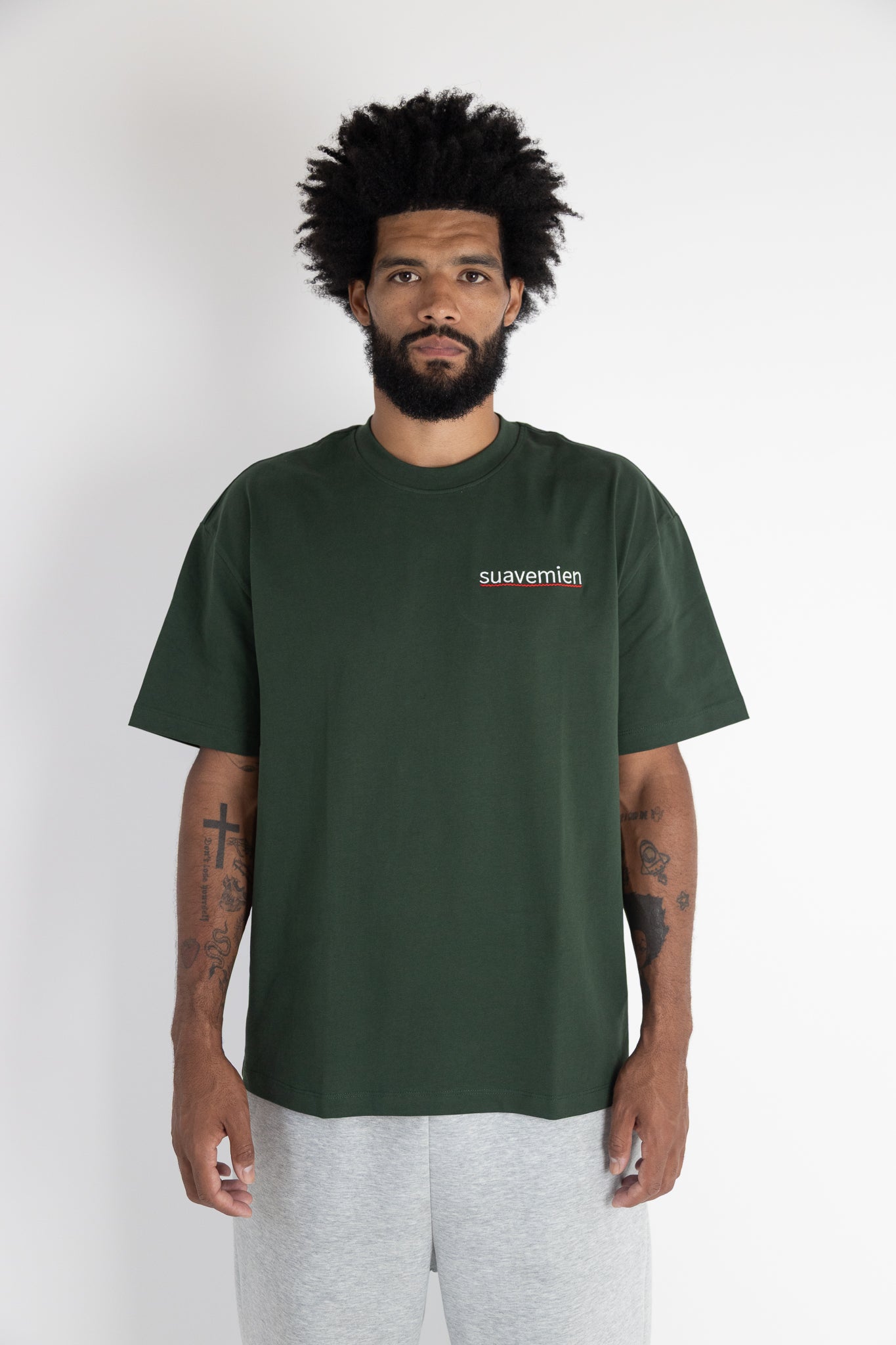 Suavemien Forest Green/White T-Shirt