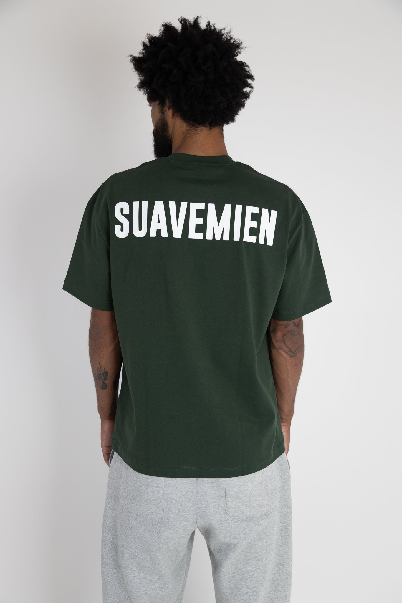 Suavemien Forest Green/White T-Shirt