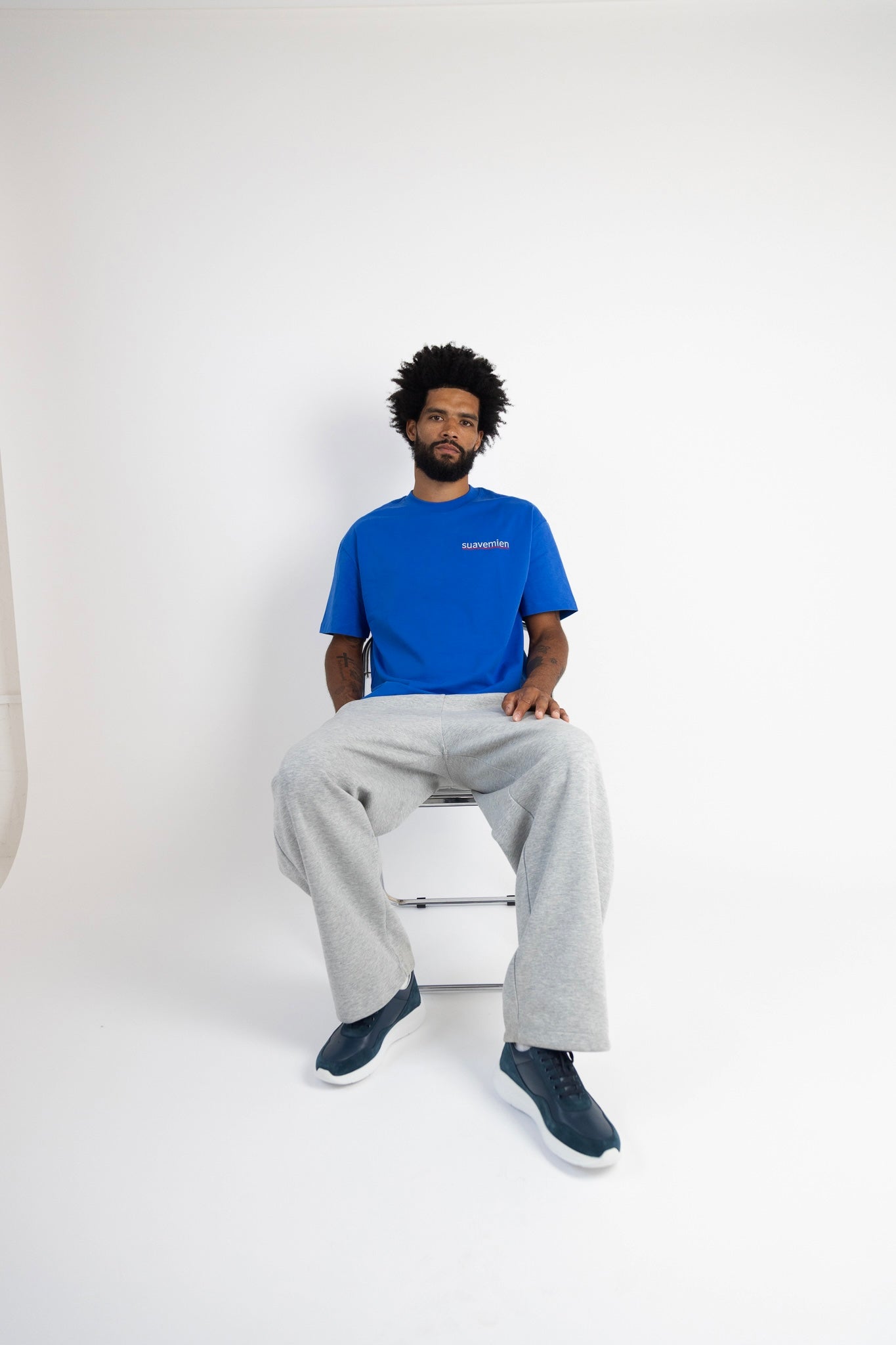 Suavemien Royal Blue/White T-Shirt