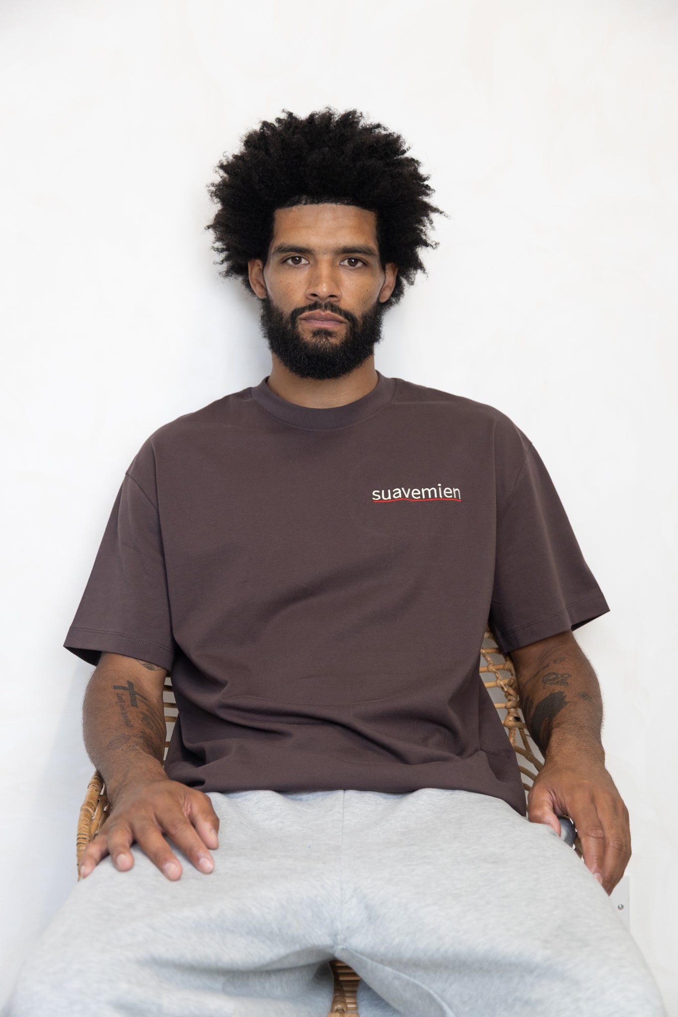 Suavemien Brown/Beige T-Shirt