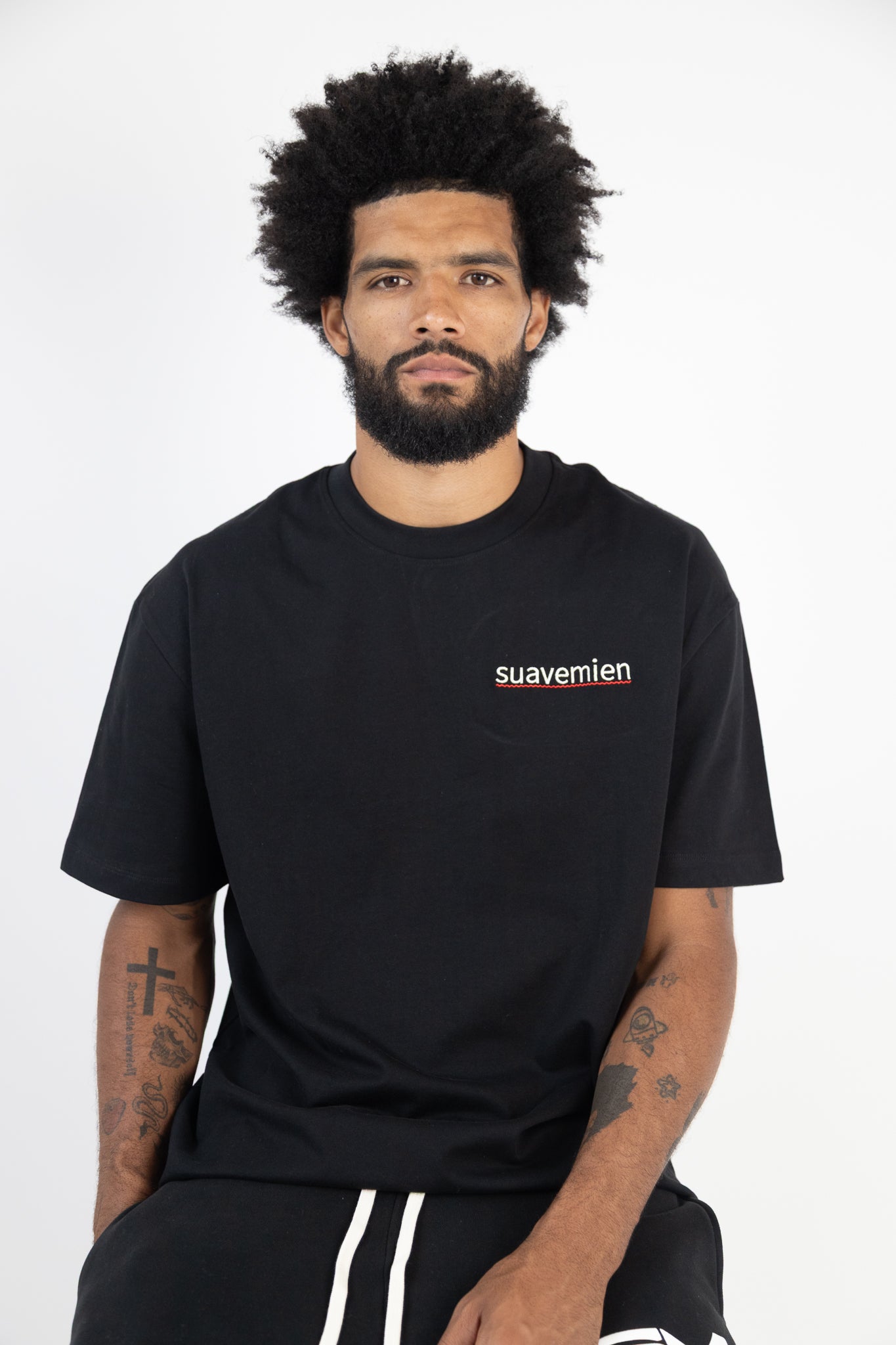 Suavemien Black/Beige T-Shirt