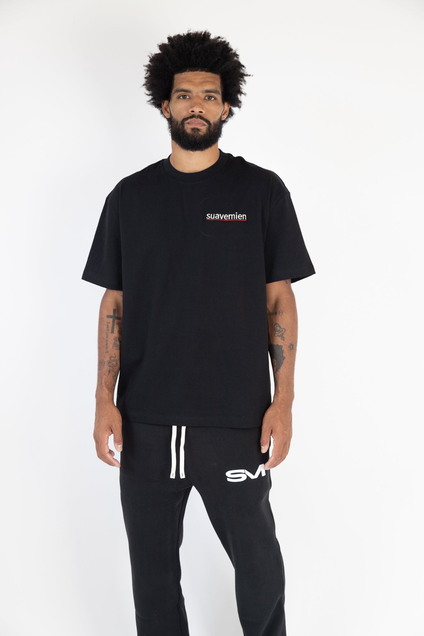 Suavemien Black/Beige T-Shirt