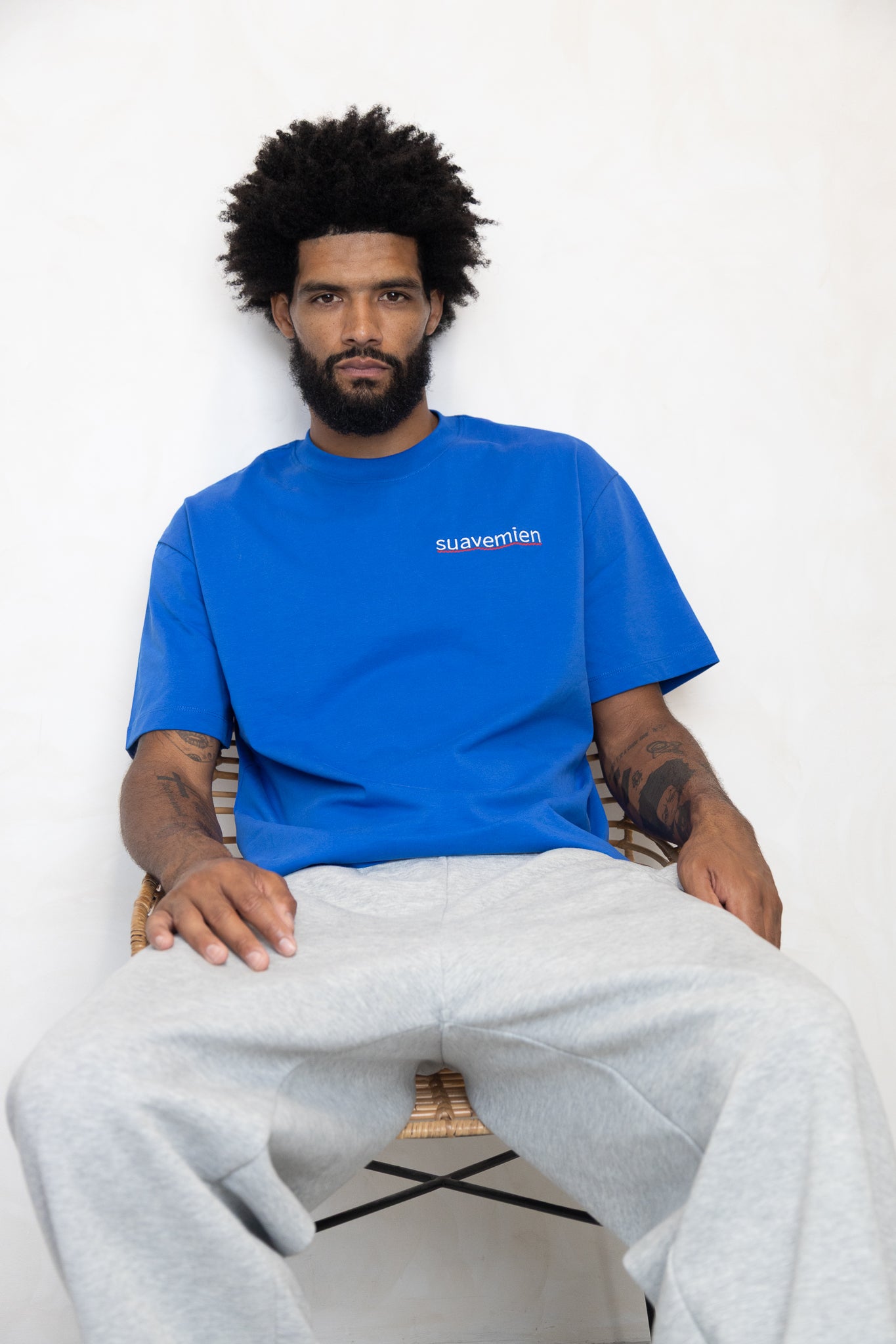 Suavemien Royal Blue/White T-Shirt